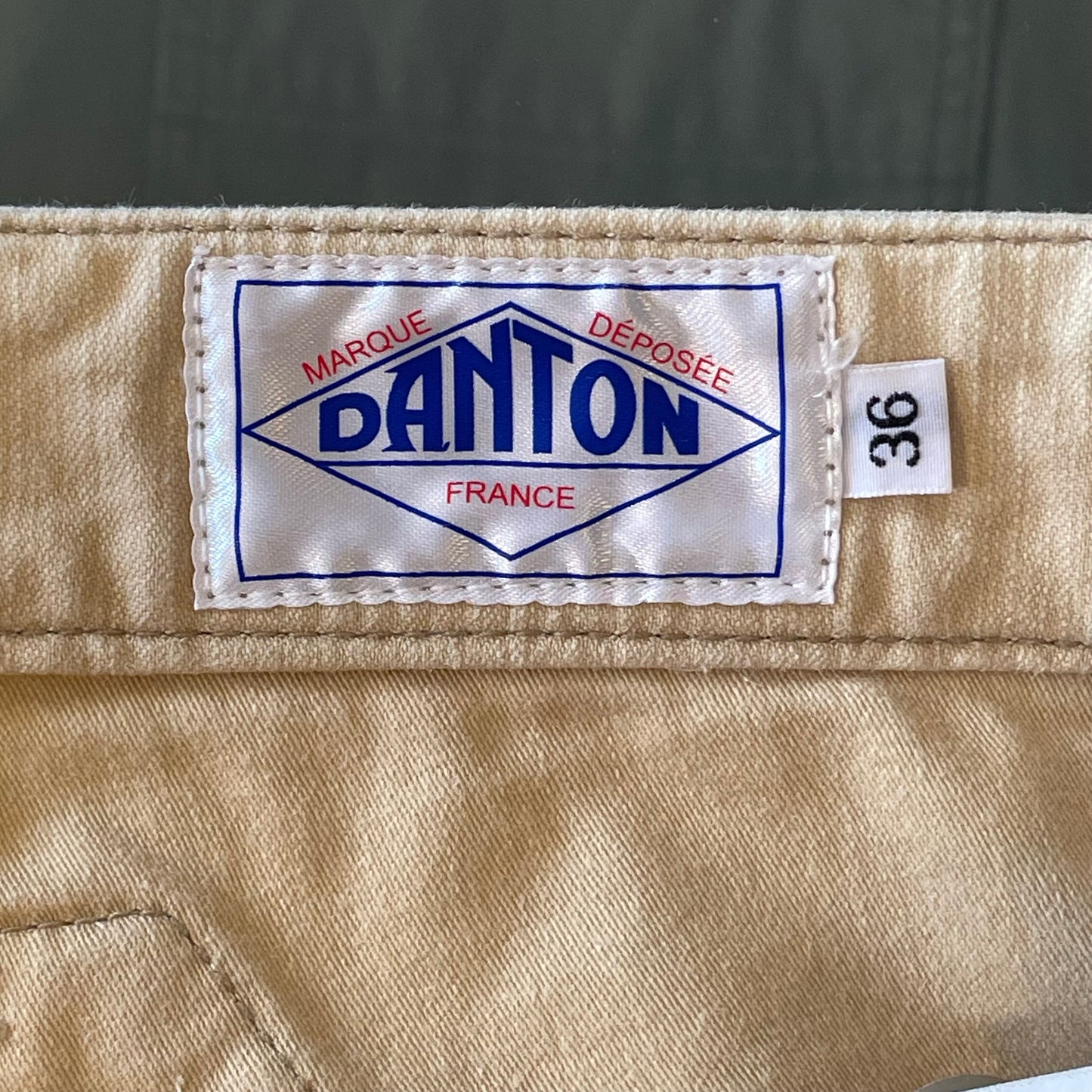 Casual Shorts Khaki Cotton Back Cinch