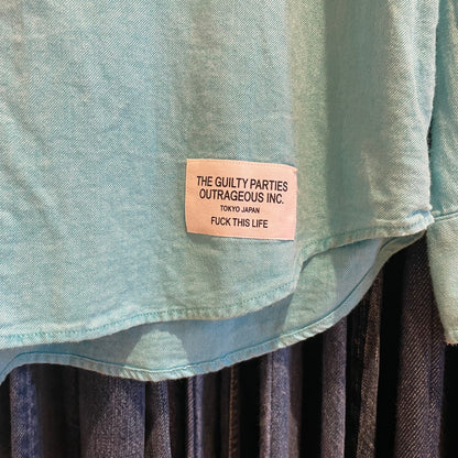 Long-Sleeve Shirt Sky Blue Cotton