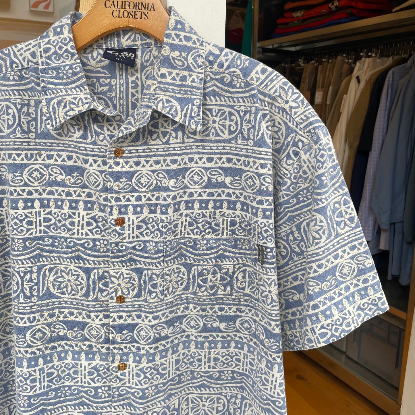 Pattern Shirt Blue