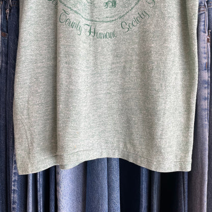 Share the Care Ringer T-Shirt Green