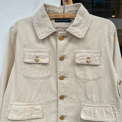 Cropped Field Jacket Ivory