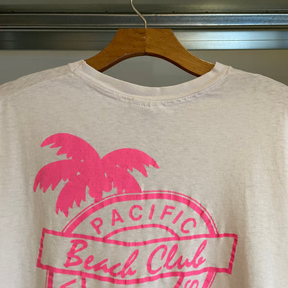 Pacific Beach Club Palm Graphic Tee White