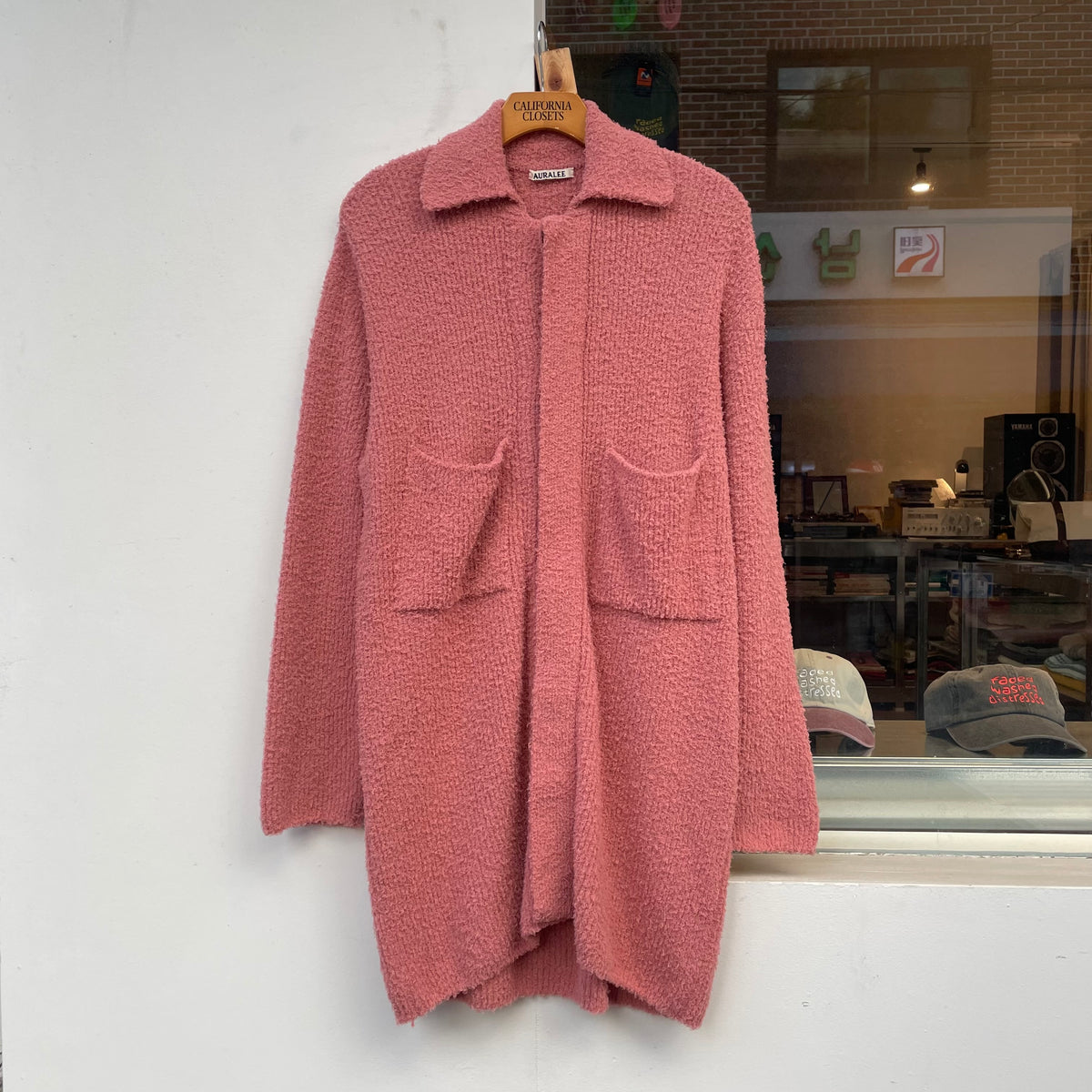 Shaggy Cardigan Pink