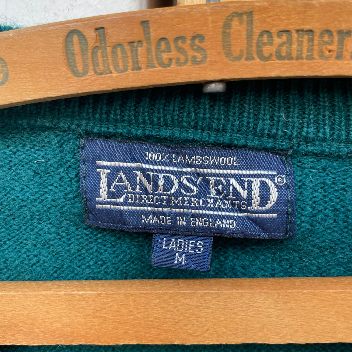 V-Neck Wool Sweater Green