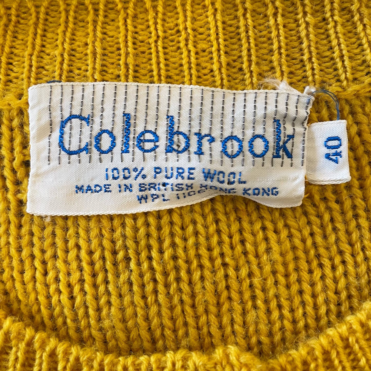 Crew Neck Wool Cardigan Yellow