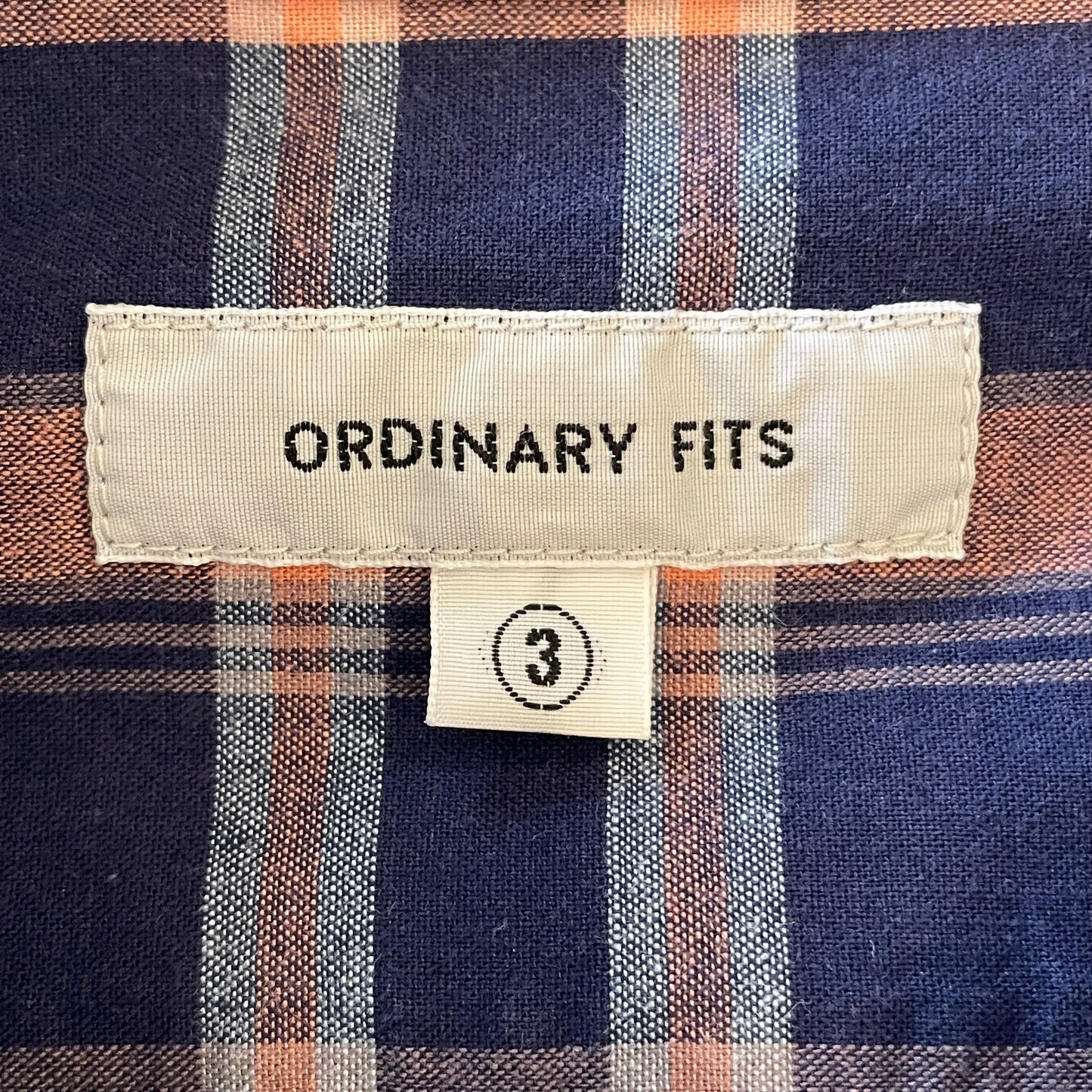 Plaid Long Sleeve Check Shirt Cotton Navy