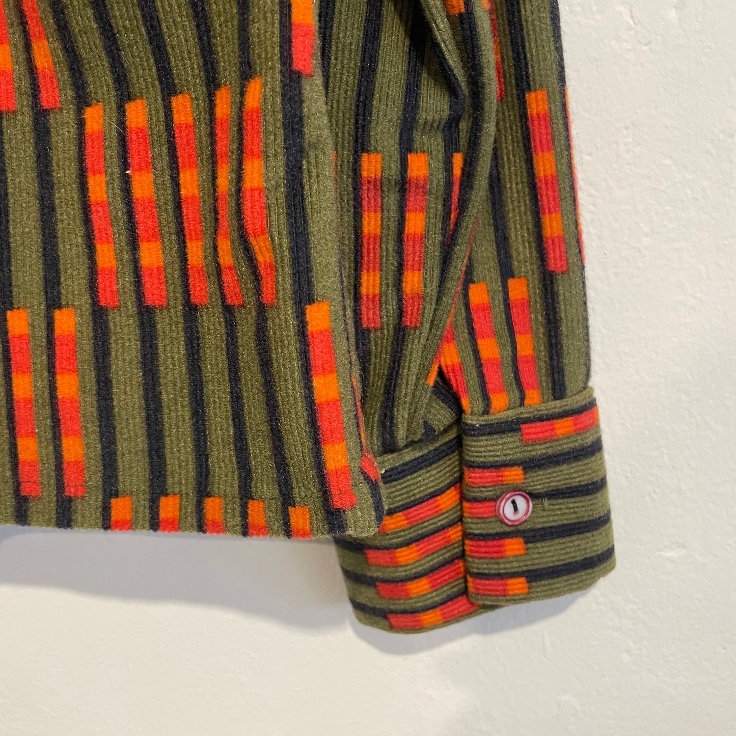 Euro Vintage Dederon Shirt Khaki / Orange