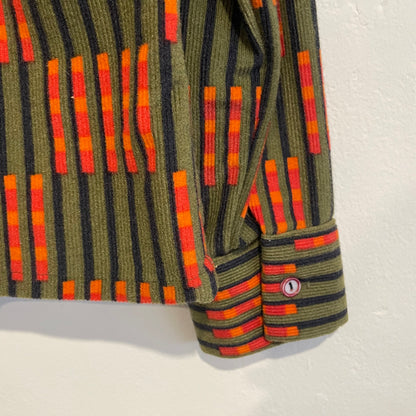 Euro Vintage Dederon Shirt Khaki / Orange