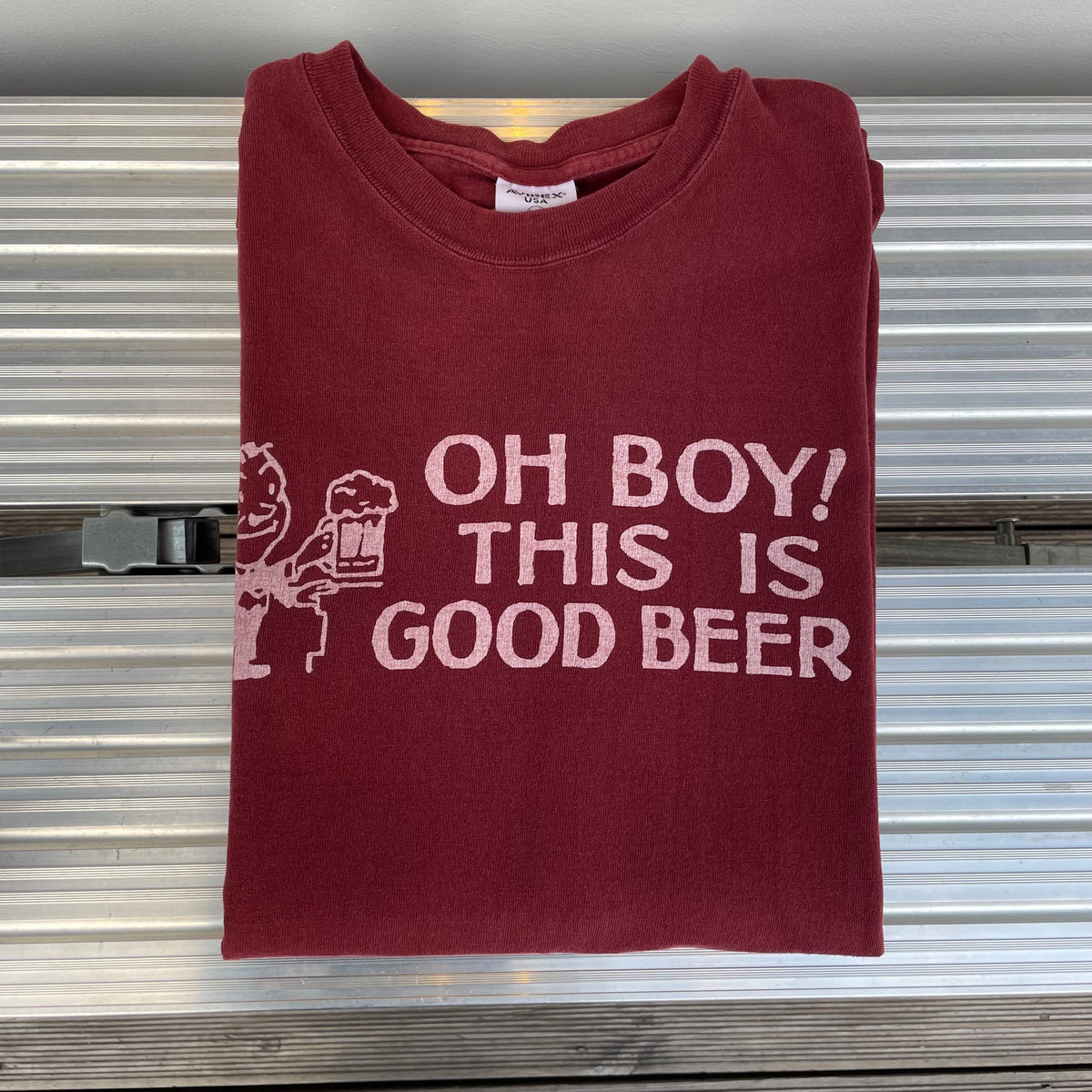 Good Beer T-Shirt Burgundy
