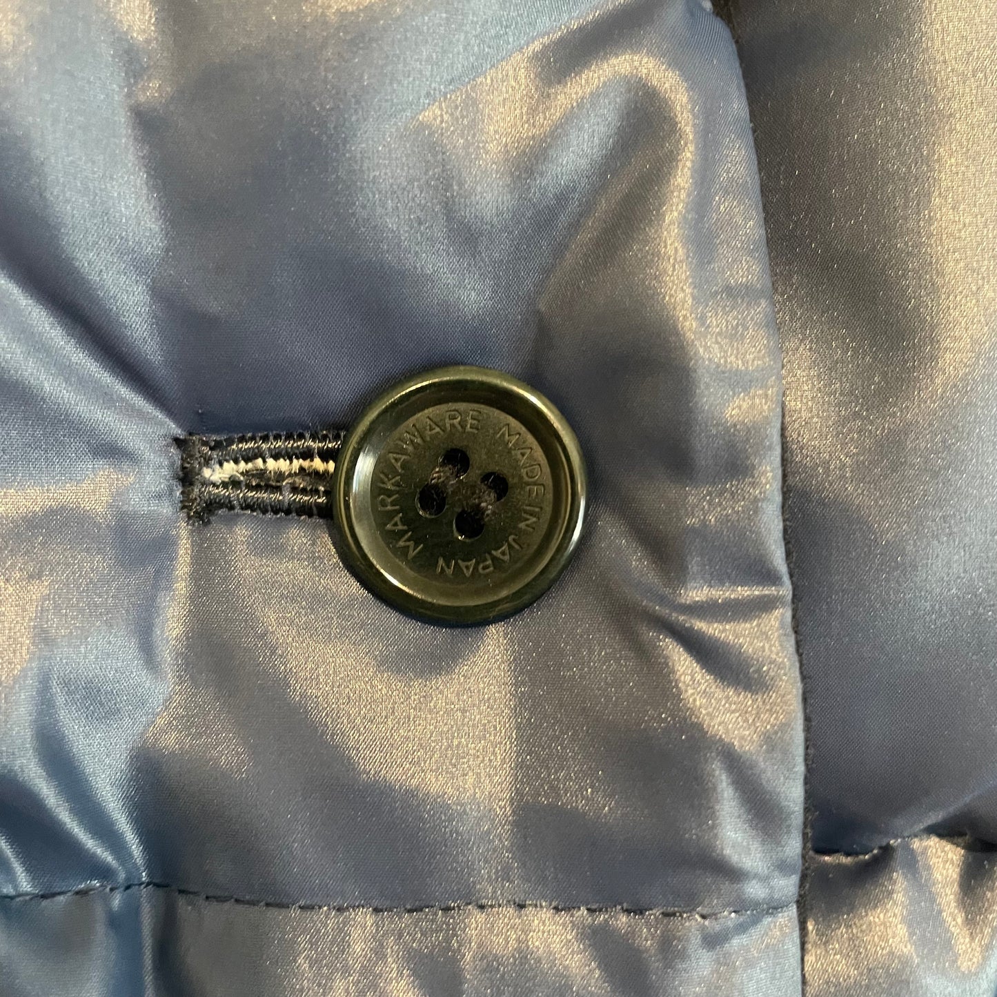 Snap-Front Puffer Vest Navy Reversible