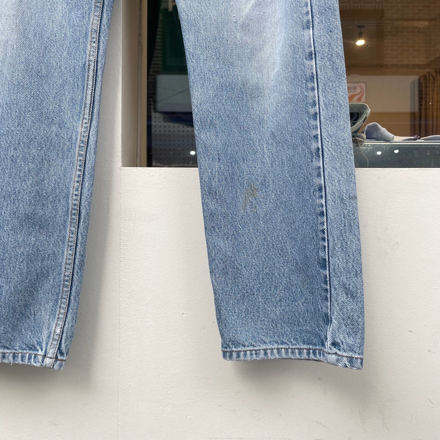 Faded Denim Straight Blue