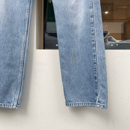 Faded Denim Straight Blue