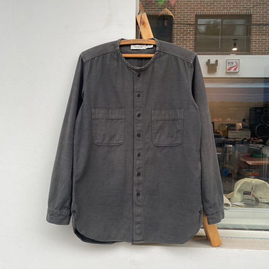Band collar Shirt Charcoal