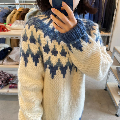 Lopapeysa Knit Sweater Blue