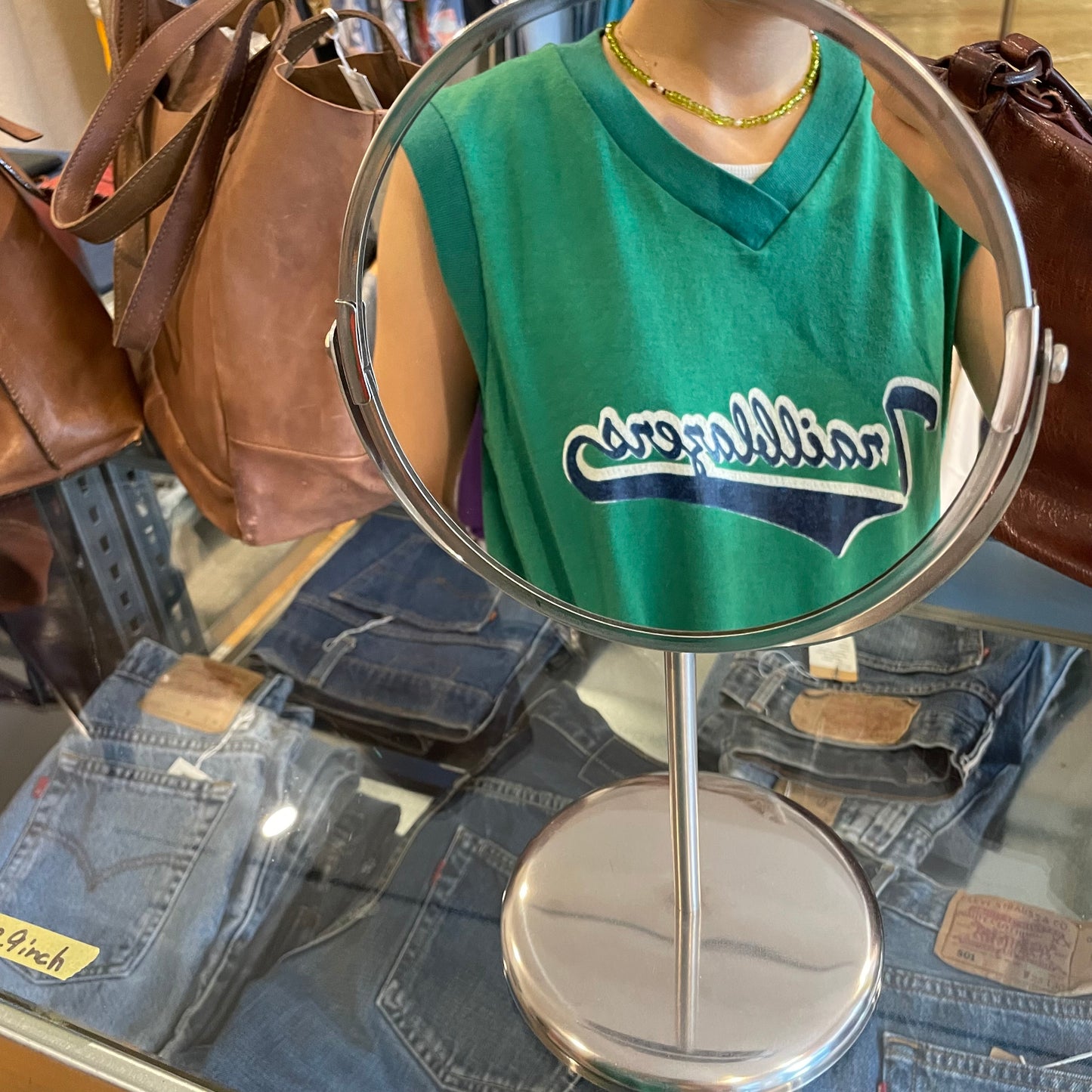 Trailblazers Navy Script Athletic Tee