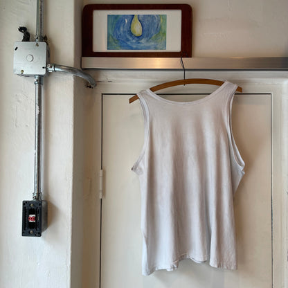 Lettering Tank Top White