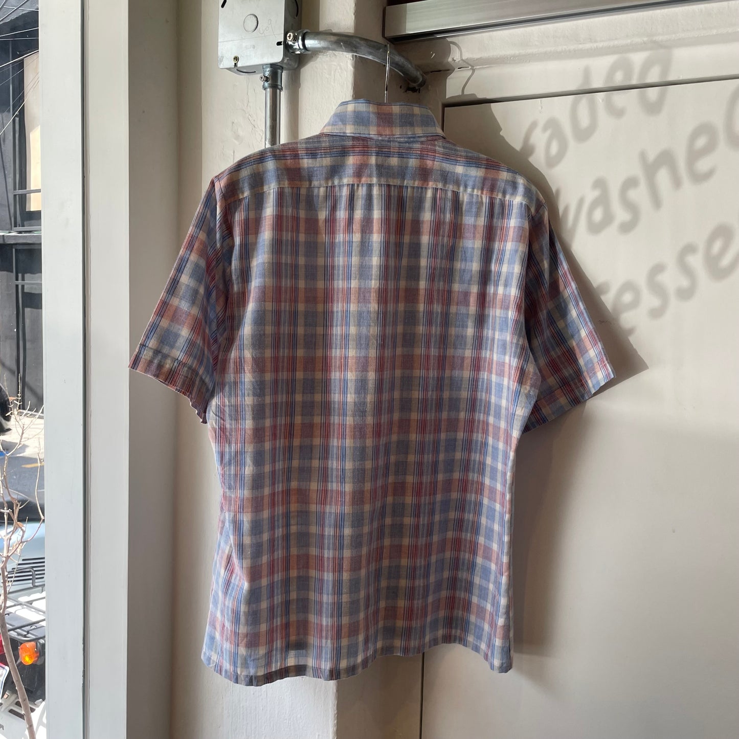 Plaid Check Shirt Blue