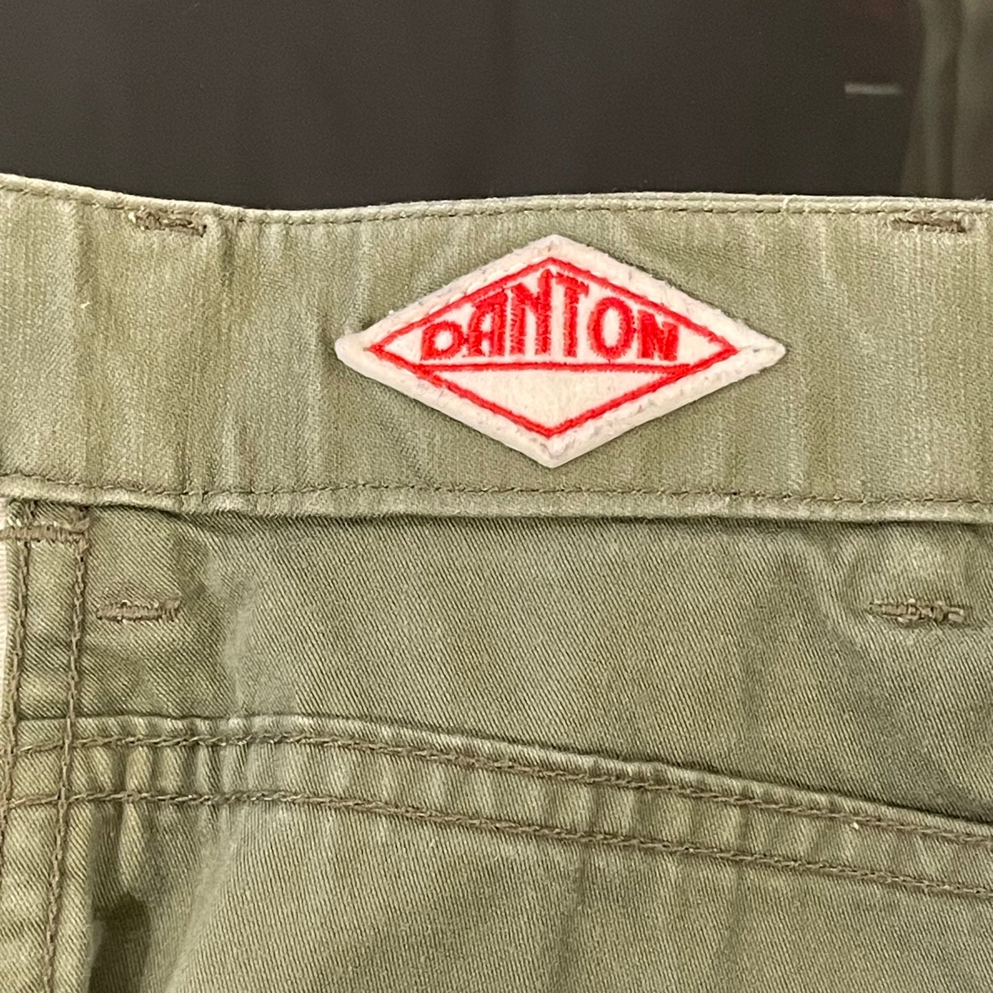 Utility Skirt Olive Green Cotton