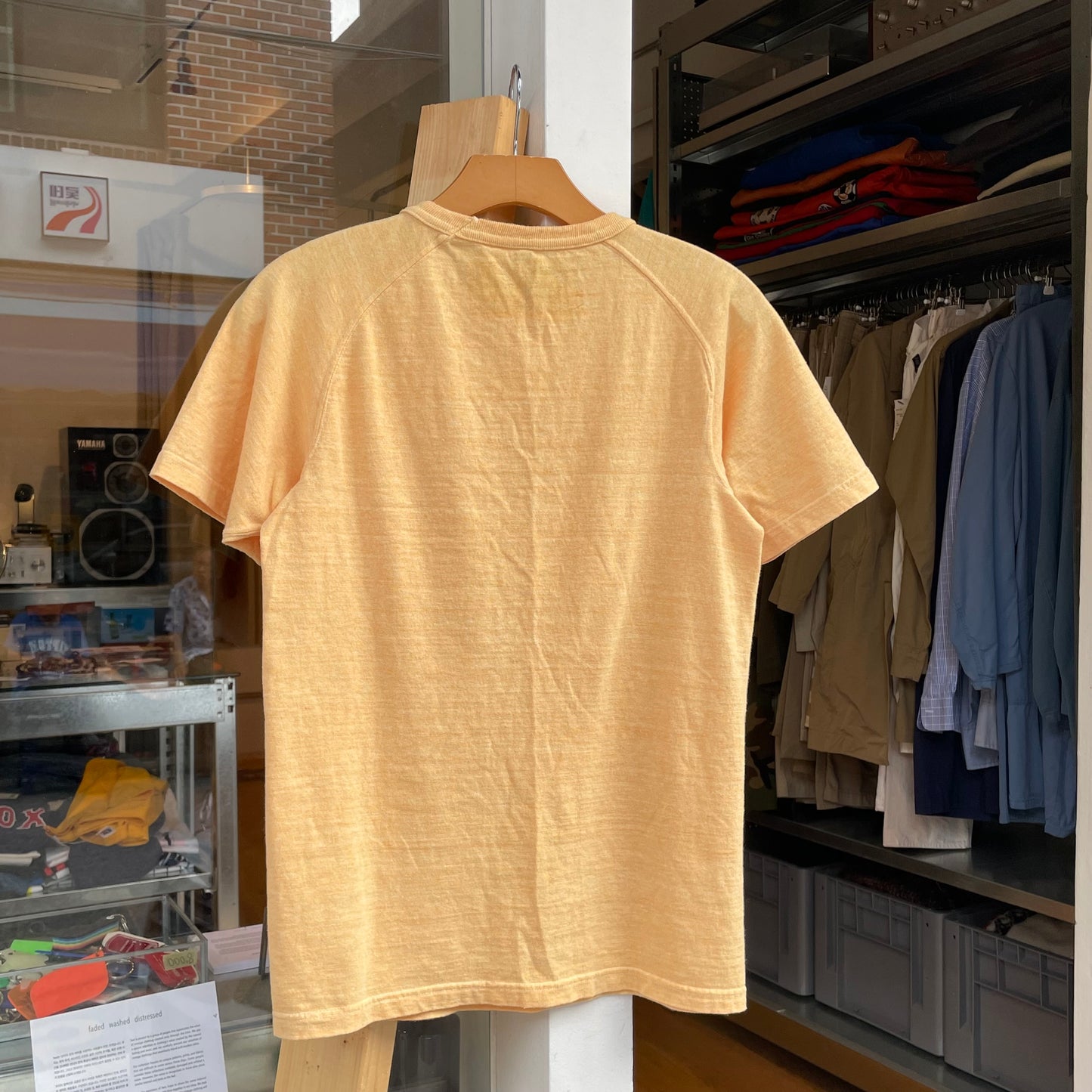Raglan Pocket T-Shirt Yellow