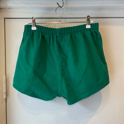 Elastic Waist Shorts Green