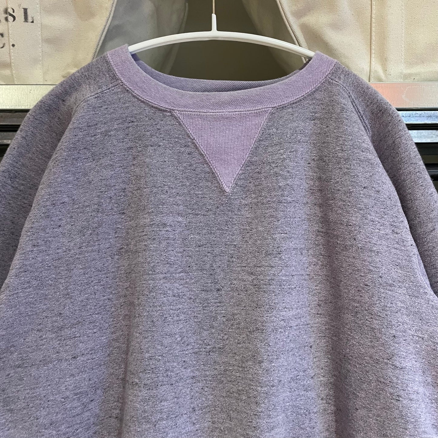 Heathered Lavender Vintage-Inspired Sweatshirt