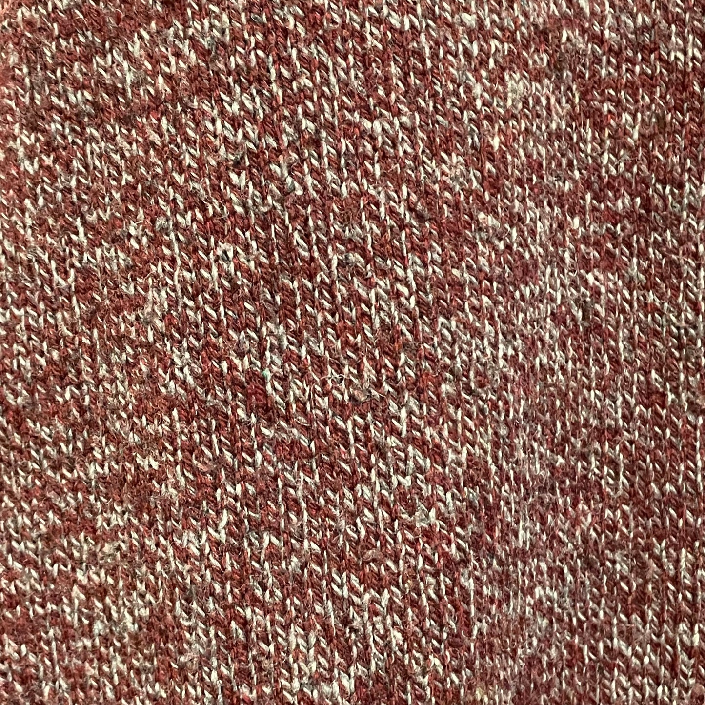 Wool & Polyester 50/50 Knit Sweater Burgundy / Grey
