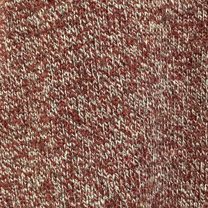 Wool & Polyester 50/50 Knit Sweater Burgundy / Grey