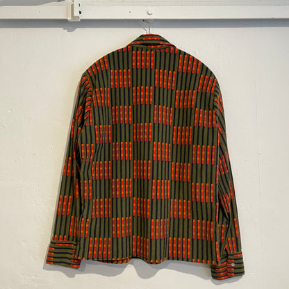 Euro Vintage Dederon Shirt Khaki / Orange