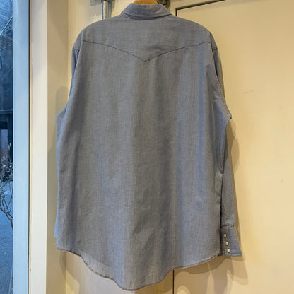 Snap Western Shirt Blue