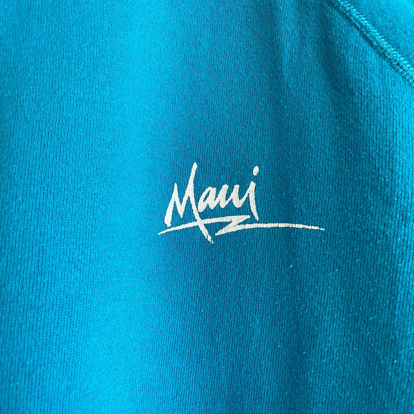 Maui Sweatshirt Teal Raglan Tubular