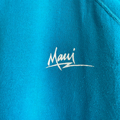 Maui Sweatshirt Teal Raglan Tubular