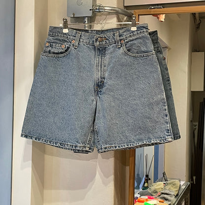Cutoff Denim Shorts Blue