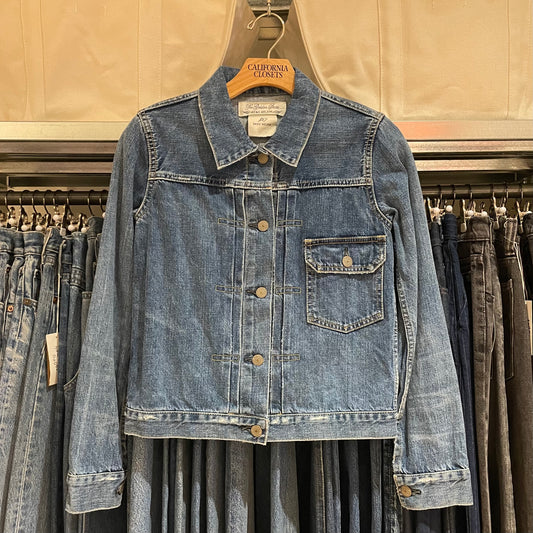 Type 1 Denim Jacket Washed Blue Distressed