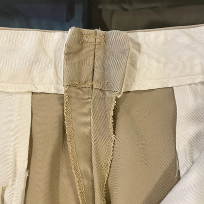 Military Chino Pants Distressed Scovill Zip