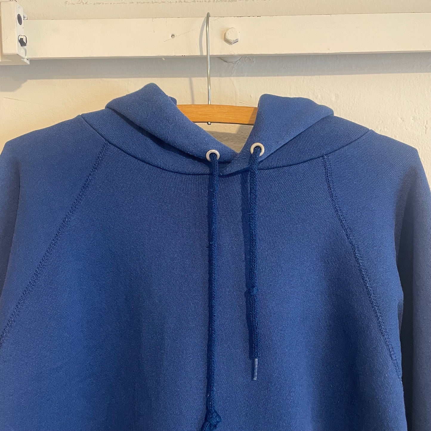 Raglan Blank Hoodie Blue