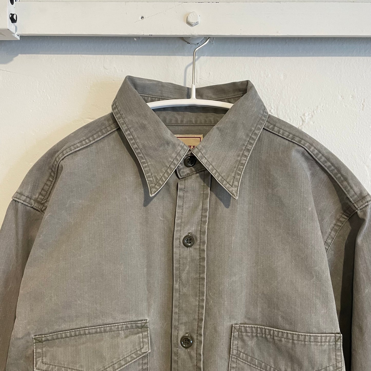 Flap Pocket Shirt Gray