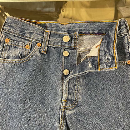 Blue 501 Button Fly Denim Jeans