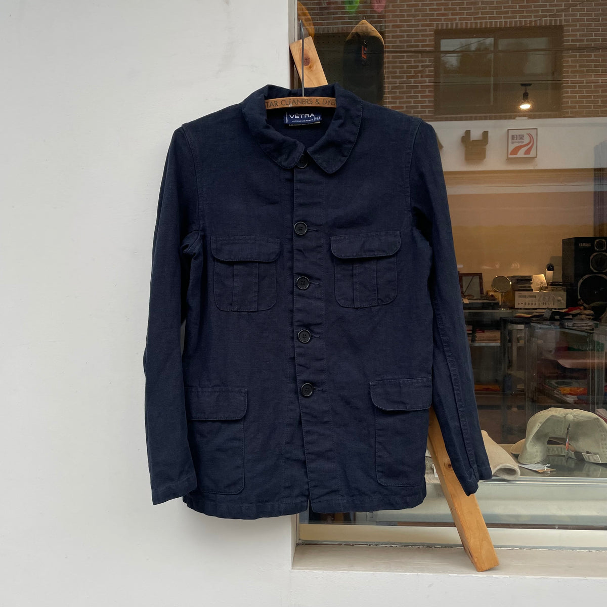 Linen Coverall Navy