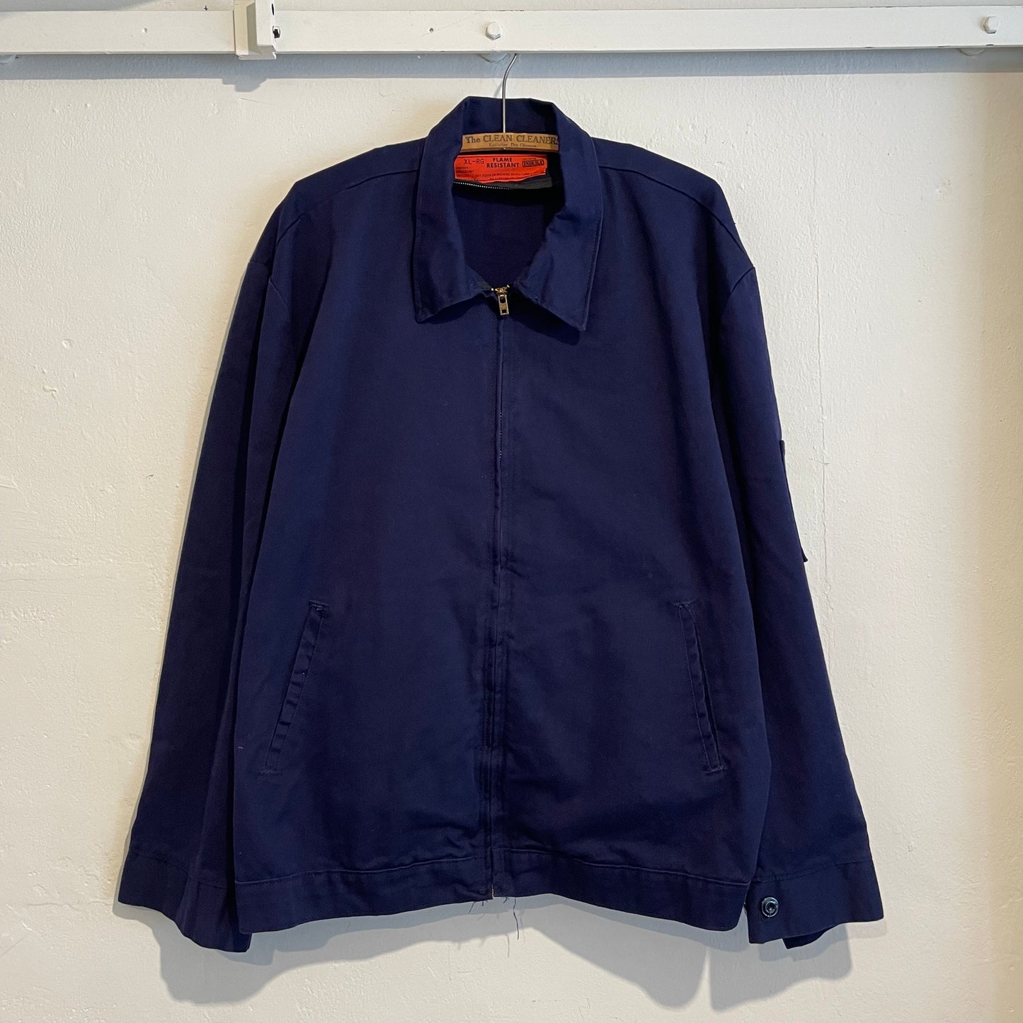 TALON Zip Cotton Work Jacket Navy
