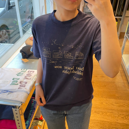 Boat House Row T-Shirt Navy