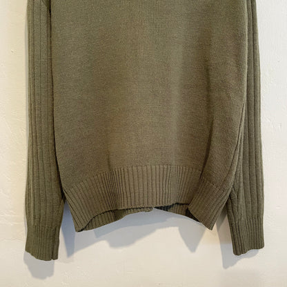 Panelled Knit Leather Zip Jacket