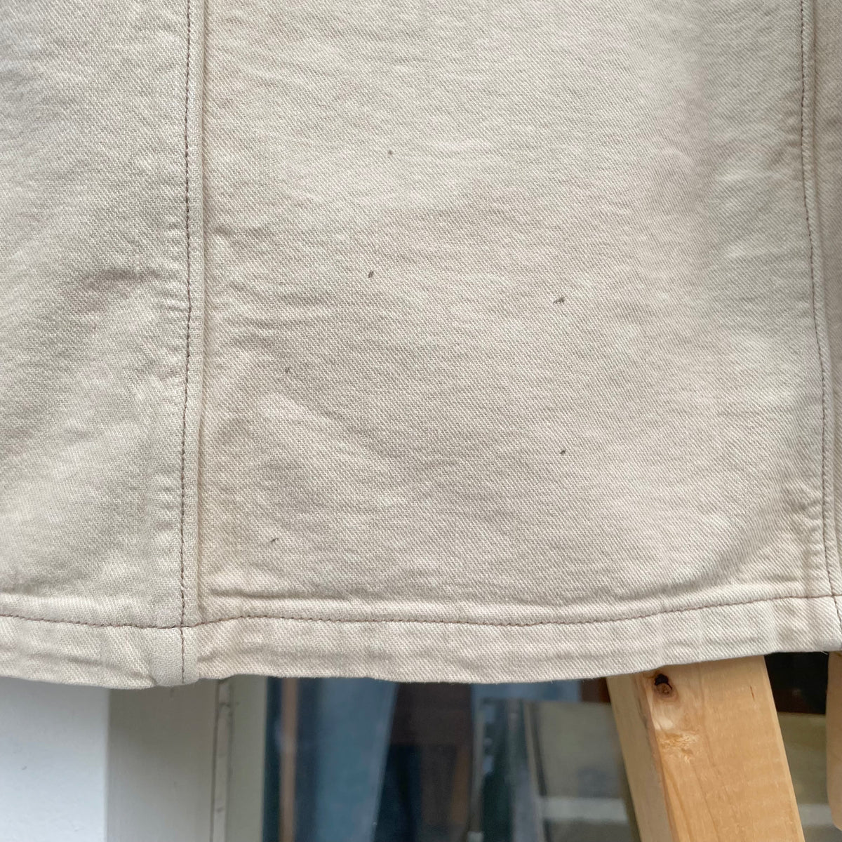 Cropped Field Jacket Ivory