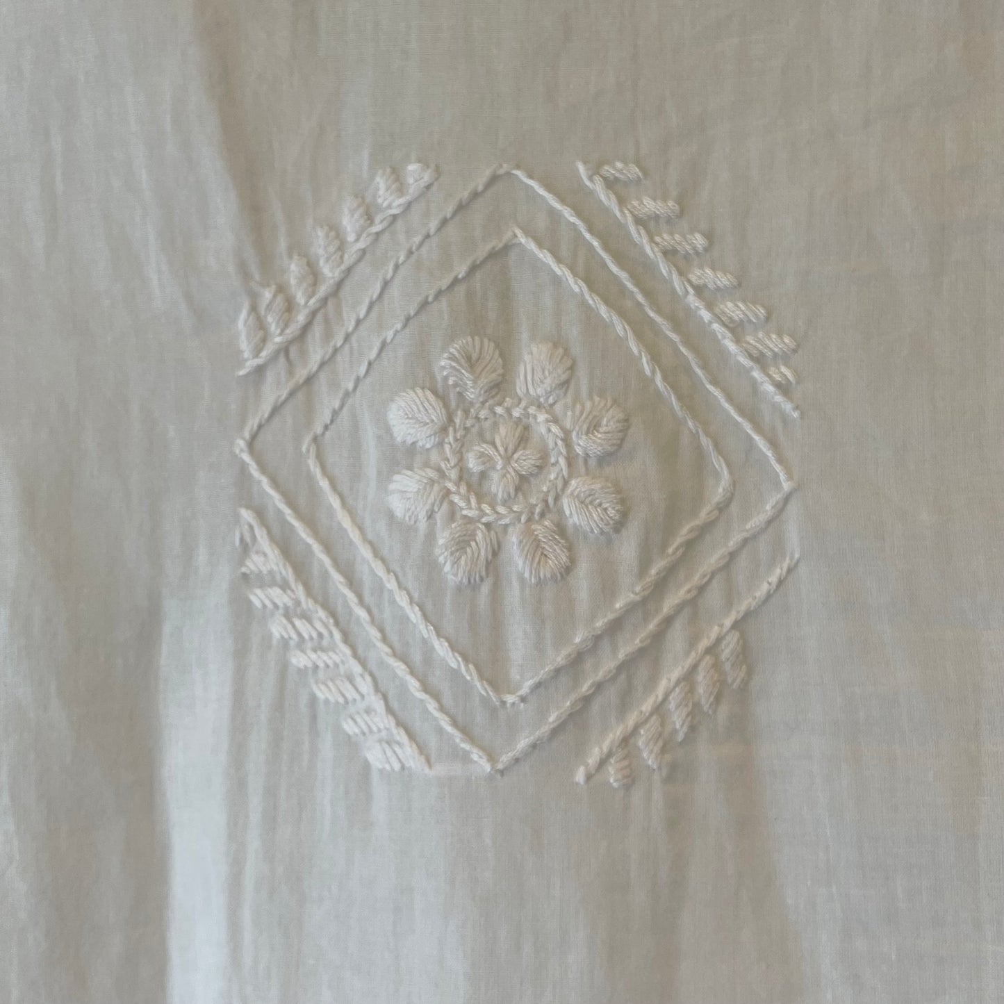 Hand Embroidered Blouse White