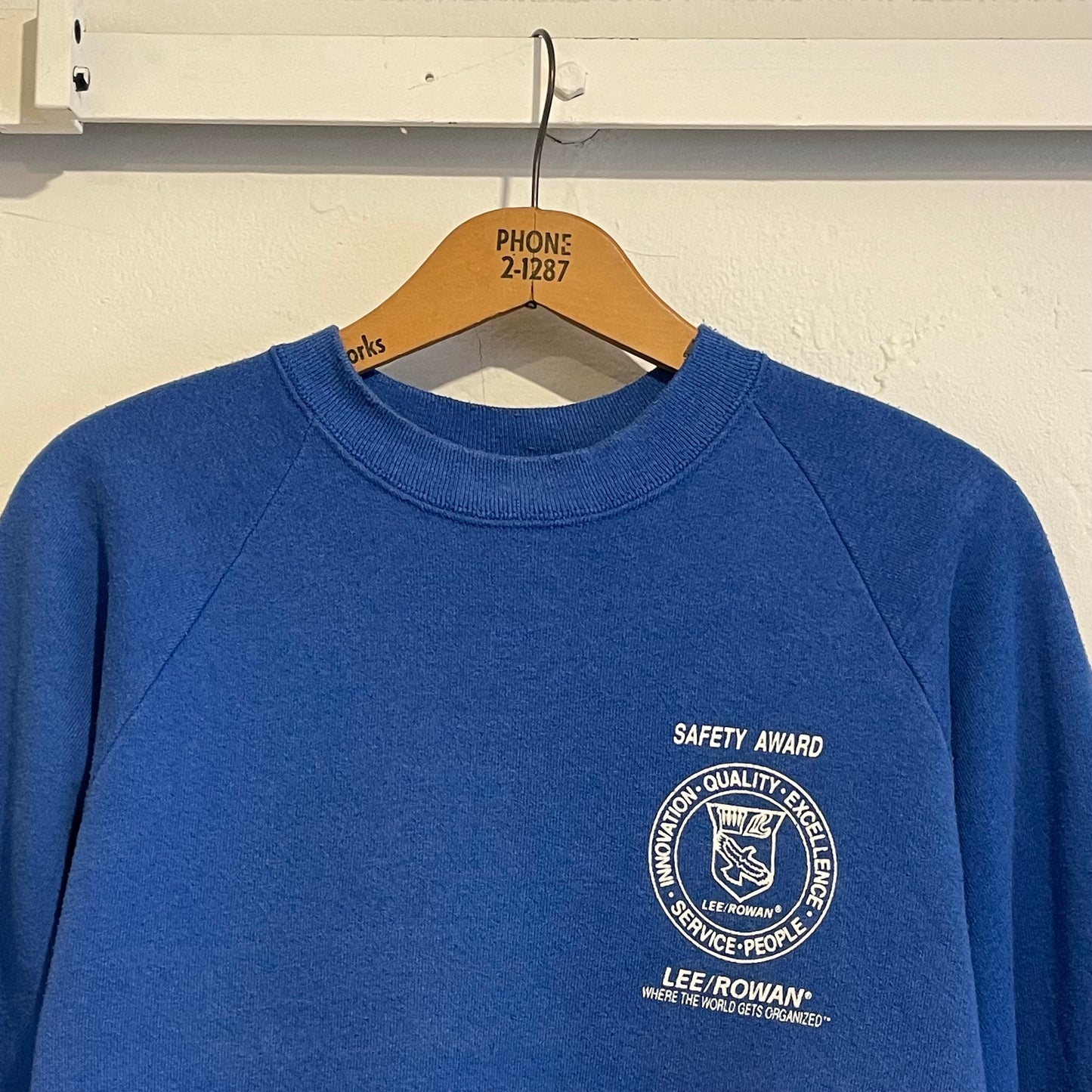 Safety Circle Logo Raglan Sweatshirt Blue