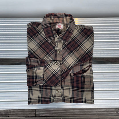 Check Flannel Shirt Brown
