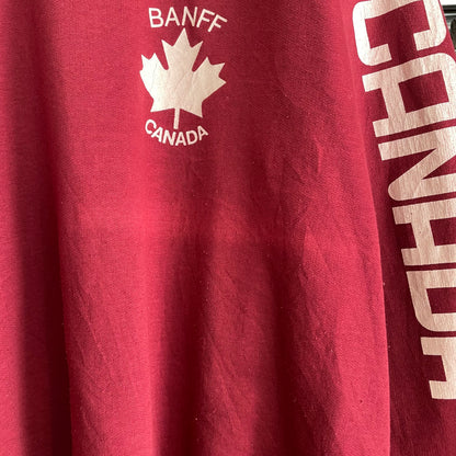 BANFF CANADA Sweatshirt Red Ranglan