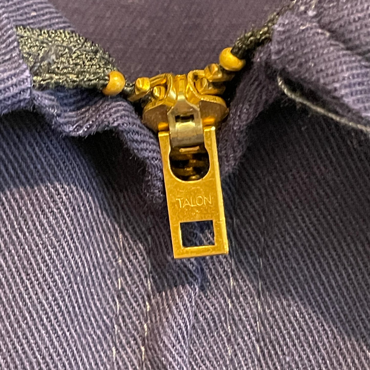 TALON Zip Cotton Work Jacket Navy