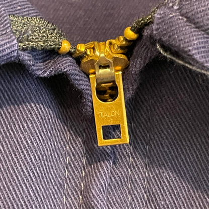 TALON Zip Cotton Work Jacket Navy