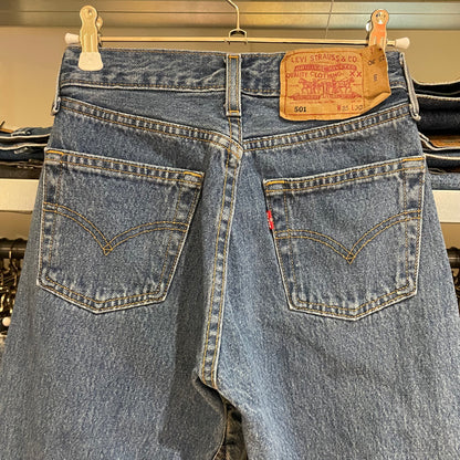 Blue 501 Button Fly Denim Jeans