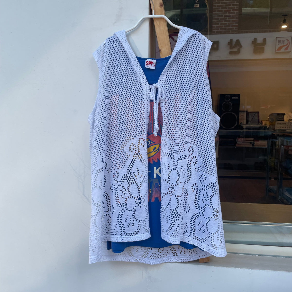 Hooded Lave Vest Blue